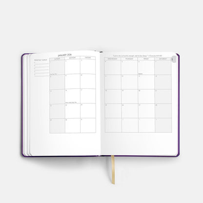 Christian Planner 2026 Daily Planner - Faith Based Monthly and Weekly Planner, Vision Board, and Habit Tracker - 2026 Calendar, Personal Organizer and Devotional Journal (Hardcover, Pine)