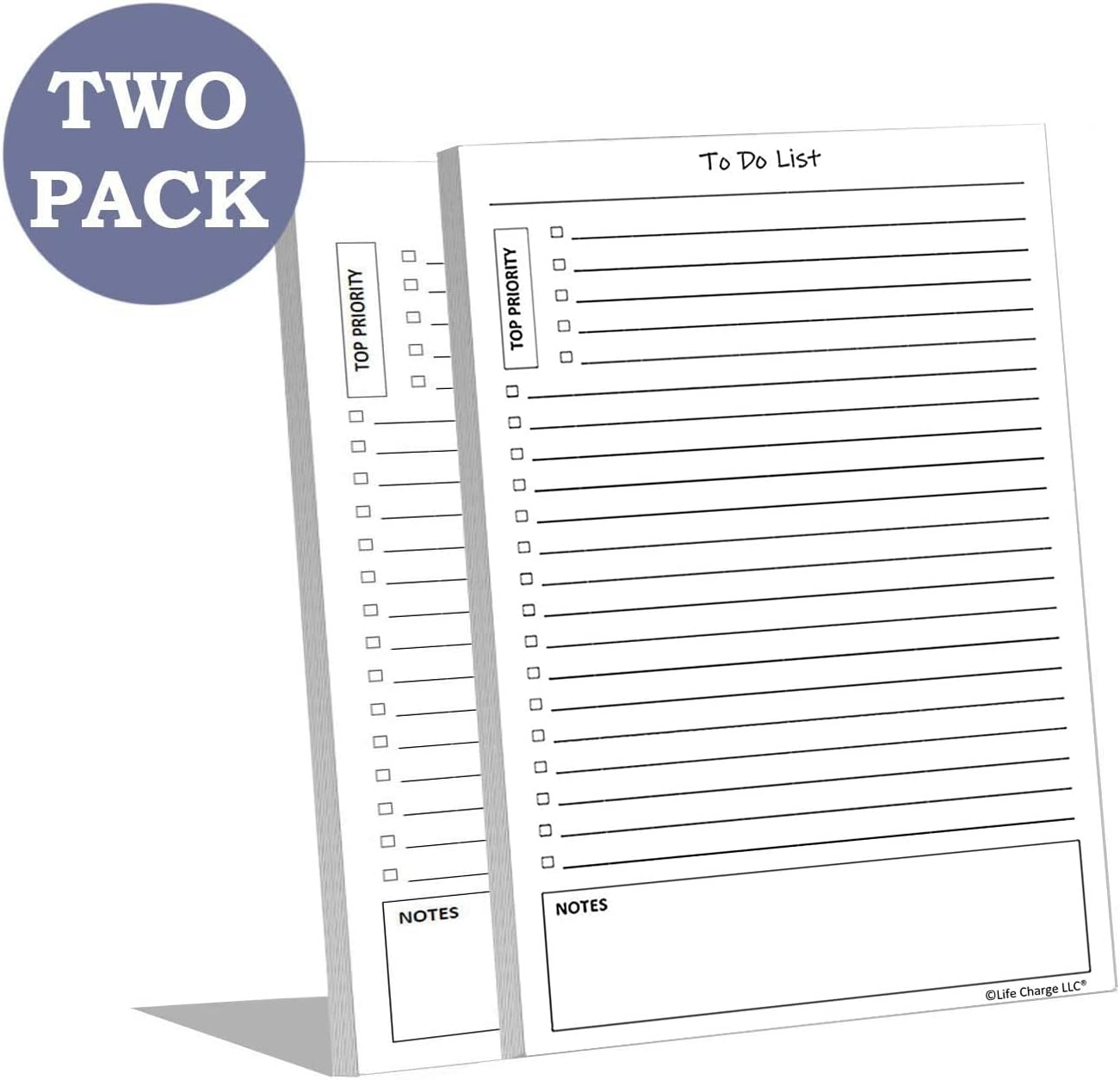 TO DO List Planner Notepad, 60 Page Planning Pad. Undated ToDo Checklist w/Priority & Note Sections. Organize & Track Projects, Clients or Daily Tasks. 8.5 X 11, A4 Tear Sheets.