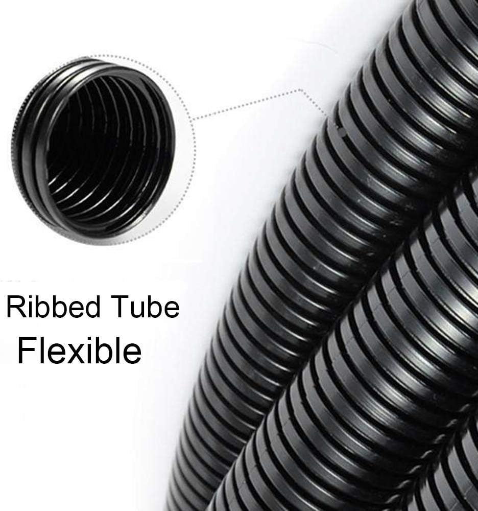 ZhiYo 100 FT 1/4” Wire Loom Split Tubing Auto Wire Conduit Flexible Cover