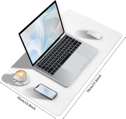 Bloss Leather Desk Pad and Keyboard Wrist Rest, Large Mouse Pad + Keyboard Pad+Mouse Wrist Support, Non-Slip Desk Mat Protector for Office, Home(31.5×15.7 Inches,Beige) - Colors B