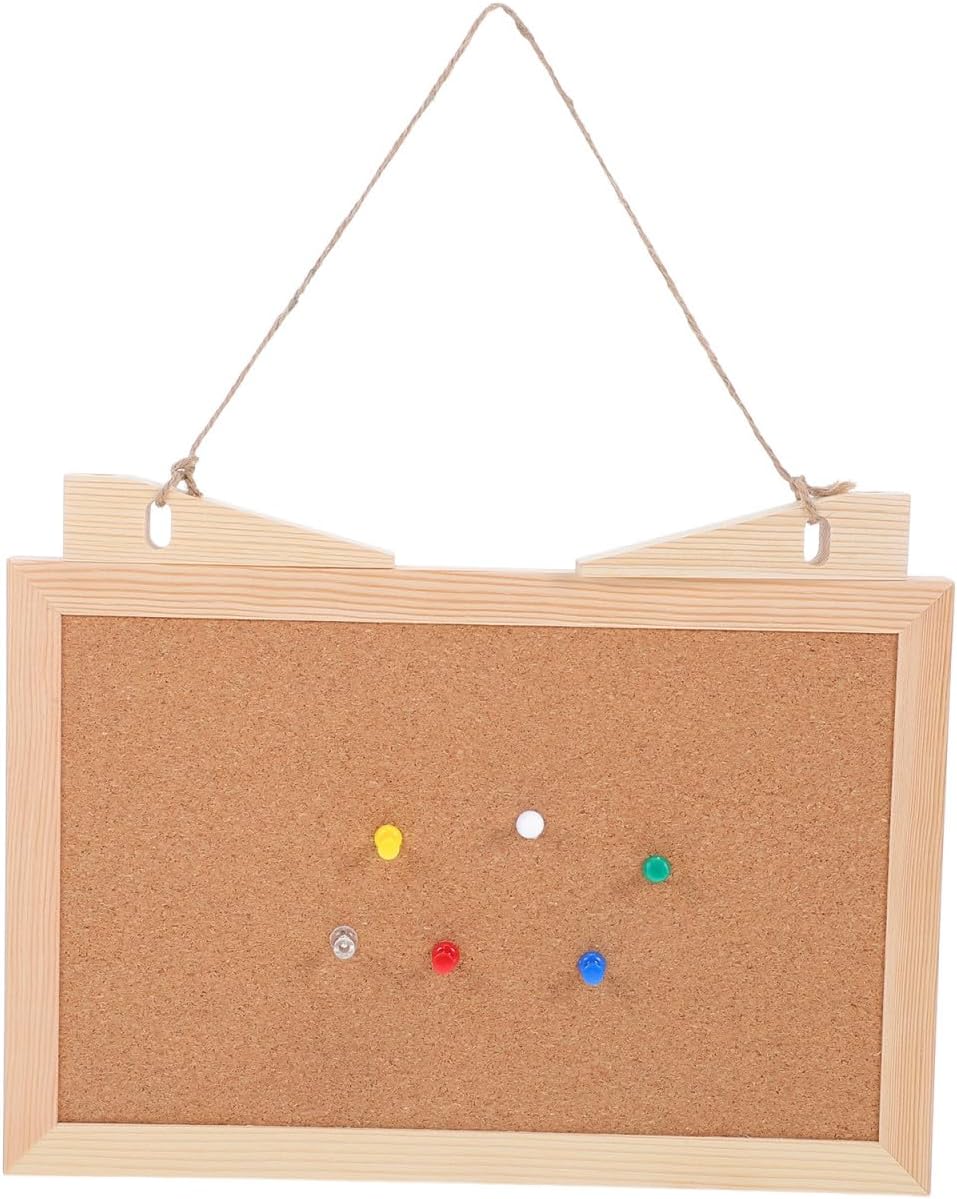 Double Sided Cork Board,11.8"x7.8" Cork Board Bulletin Desktop Small with Stand for Home Office Desk Message or Picture