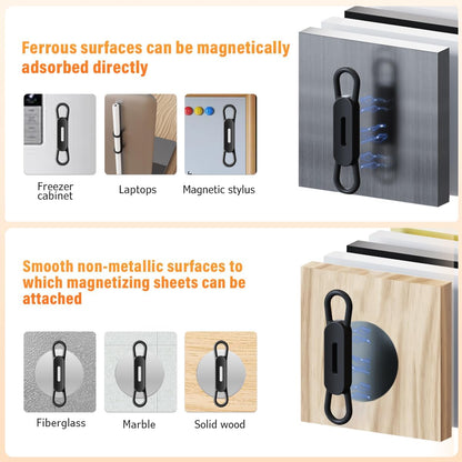 XYOFUN Magnetic Pen Holders Set of 8,Silicone Adjustable Pen Pencil Holder,Flexible Pencil Holder for Refrigerator,Whiteboards,Desk Accessories & Teacher Supplies(Multicolor-8)