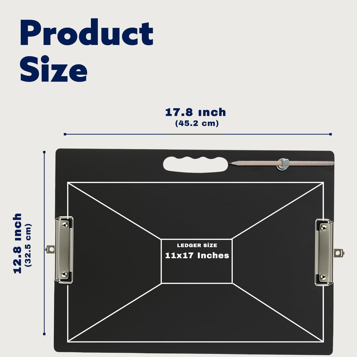 18x24 Clipboard - Foldable 18x24 File Folder & Drawing Board - Folds to 11x17 Clipboard, 4 Clips, Corner Protectors, Portable Art Portfolio, Architecture Folder, 11x17 Binder, Portfolio Binder (Green)