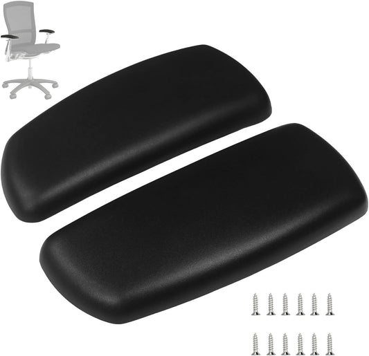 Armrest Pads for Knoll Life Chair Fixed and Height Adjustable Only Not Compatible with 4D High Performance Models Replacement Armrest Cushions Black (Pair)
