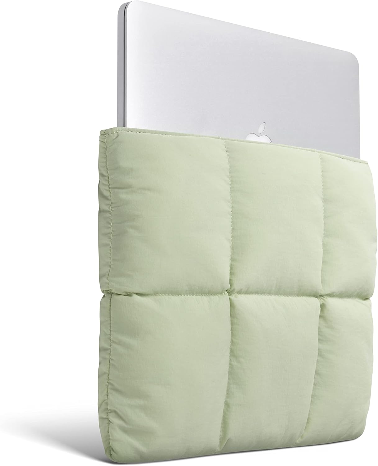 Comfyable Puffy Laptop Sleeve 13 Inch 14 Inch, Quilted Puffer Laptop Carrying Case for Women, Pillow Case Compatible with MacBook Air/Pro M5 M4 M3 M2 Pro/Max 2026, 13" MacBook Neo A18, Rice | Puffy