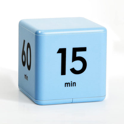 Weewooday Cube Timer, Gravity Sensor Flip Timer for ADHD Productivity, Classroom Kitchen Study Workout Cooking Desk Timers for Time Management, 15 20 30 60 Minutes Countdown Tool(Pink)