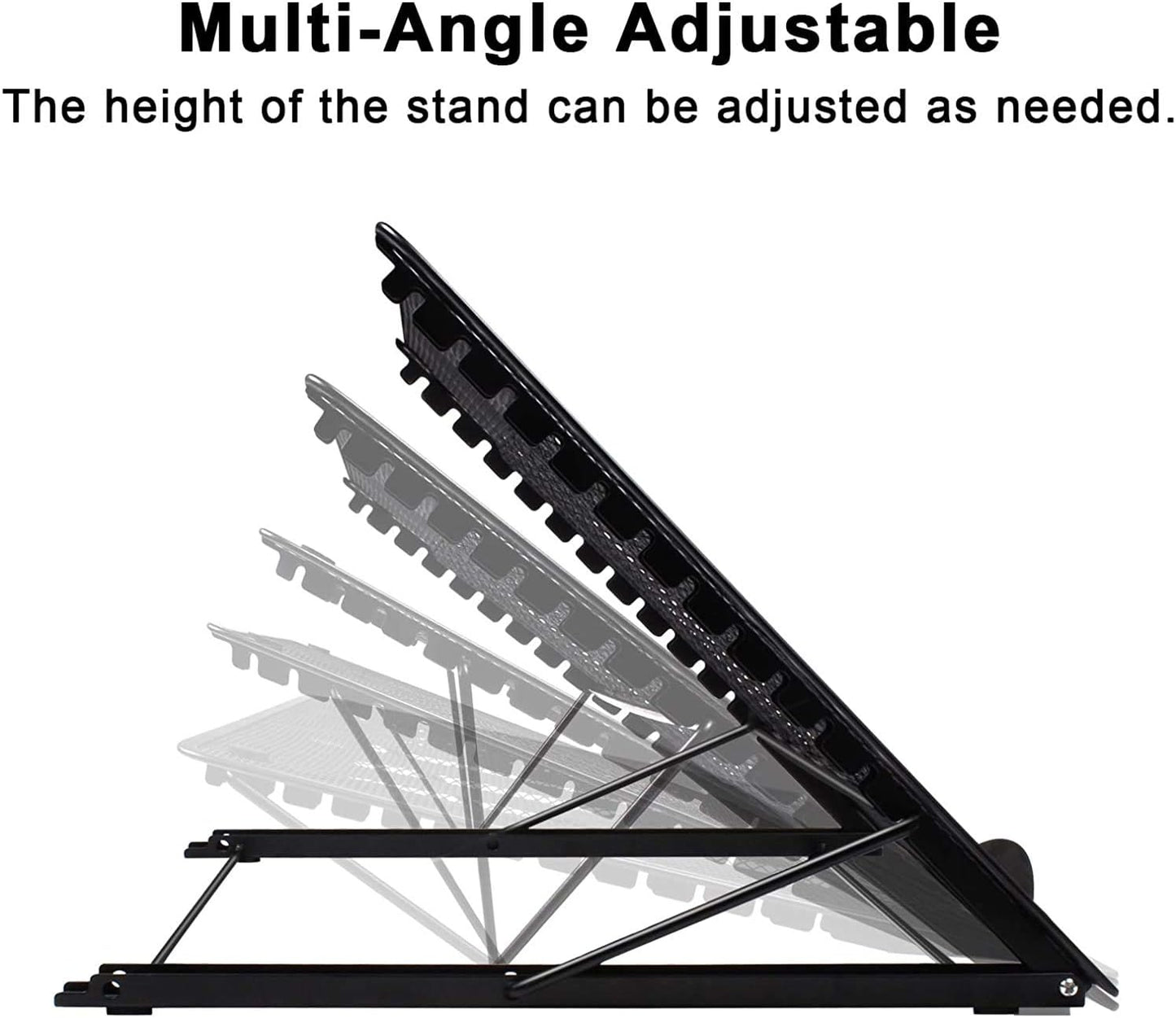 Fayet Large Version Adjustable Light Pad Stand, 12 Angle Points Skidding Prevented Holder for XP-Pen Artist, Compatible with 10" ~ 17" Notebooks, Drawing Monitor/Huion A2 A3 Light Board