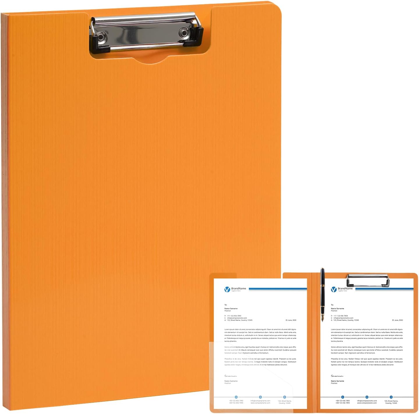Clipboard Folder, A4 Foldable Clipboards with Pocket, File Cover Office Folder Clipboard, 360 Degree Foldable Storage Clipboards for Office, School or Medical Field, Green