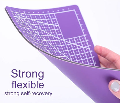 A5 Self Healing Cutting Mat Double Sided, 8.5in×6in Small Cutting Mat Craft Cutting Board Great for Scrapbooking, Quilting, Fabric, Sewing Crafts Projects