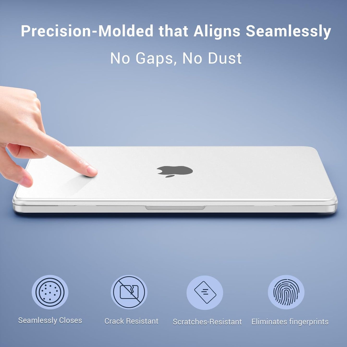 MOSISO Compatible with MacBook Neo Case 13 inch 2026 Release Model A3404 with A18 Pro Chip, 4 in 1 Kit Precision Fit Crack & Scratch Resistant Protective Hard Shell Case Cover, Crystal Clear