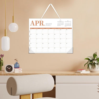 Guasslee Desk Calendar 2026-2027(Jun. 2026 - Dec. 2027), 19-Month School Year Compact Desktop & Wall Calendar, 14" x 11" Thick Paper Monthly Planner for Small Space, Home Office, Dorm & School