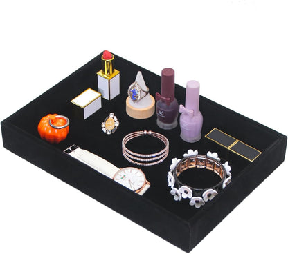 Bedside Organizer - Multi-use Holder for Desk Drawer, Nightstand, Desktop - Catchall Tray for Jewelry, Sunglasses, Phone, Watch, Perfume, Lipstick (Beige 5Grid)