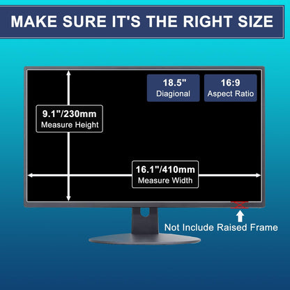 2Pack 22" Anti Glare Matte Monitor Screen Protector for Sceptre/LG/Dell/HP/Acer/ViewSonic/ASUS/Aoc/Samsung Diagonal 22" 16:10 LED PC Screen Gaming Monitor Eye Protection Film (L x W/474 x 296)