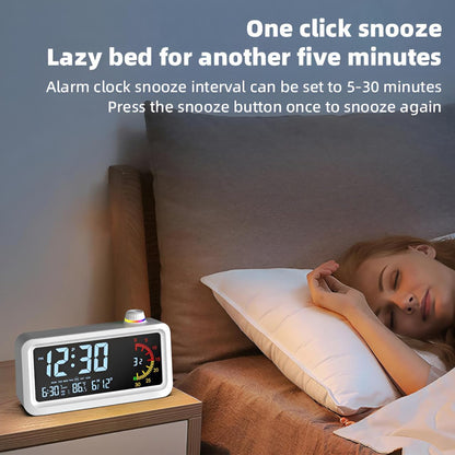 60-Minute Visual Timer for Kids, Pomodoro Timer, Rechargeable Alarm Clock, Dual Display, LCD Time Reminder - Ideal for Homeschooling, Teaching, and Time Management Gifts for Kids (White)