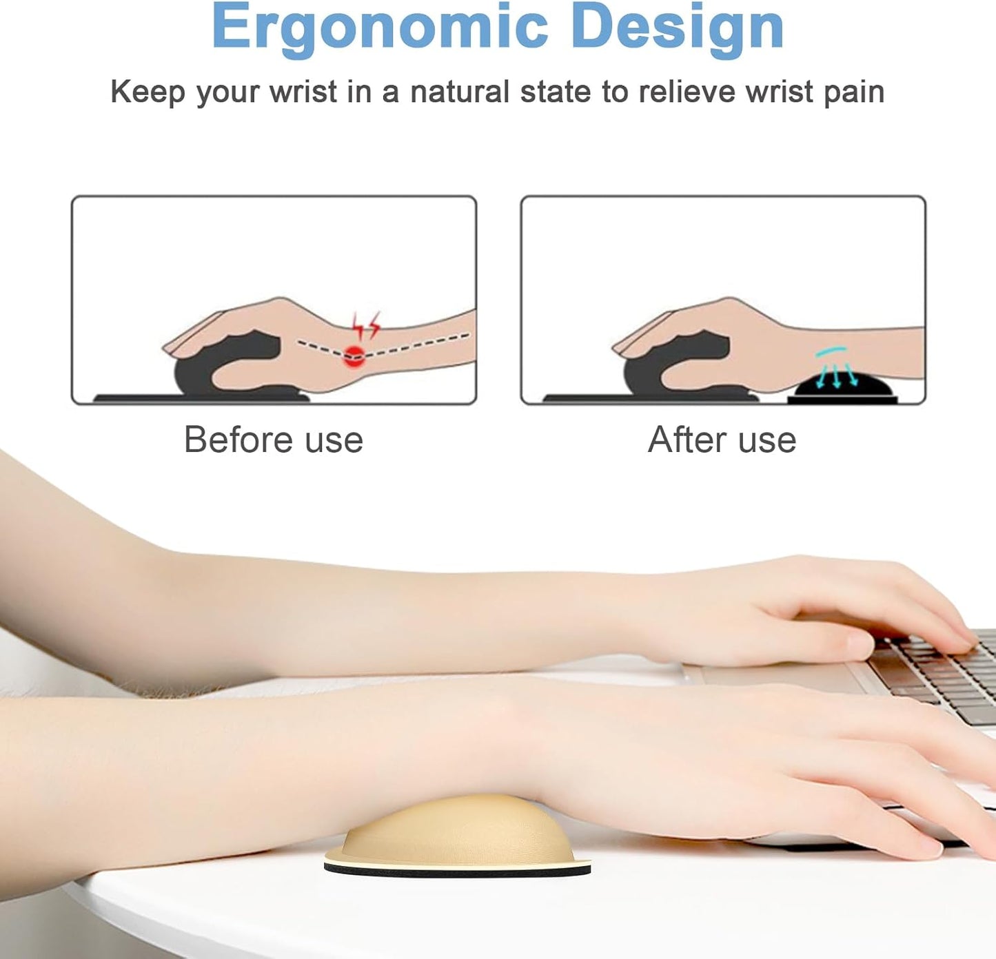 Dapesuom Enlarge Keyboard Wrist Rest, Memory Foam Keyboard Wrist Cushion for Computer Desk Mats Support, Pain Relief Ergonomic Mouse Pad Rests with Non-Slip Base for Gaming, Laptop, Radiant Orchid