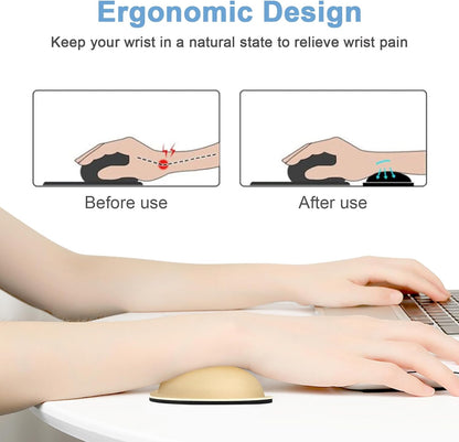 Dapesuom Enlarge Keyboard Wrist Rest, Memory Foam Keyboard Wrist Cushion for Computer Desk Mats Support, Pain Relief Ergonomic Mouse Pad Rests with Non-Slip Base for Gaming, Laptop, Radiant Orchid