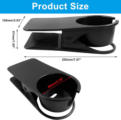 Jiozermi Drinking Cup Holder Clip, Desk Drink Holder Clip Adirondack Chair Cup Holder with Clip Cup Clip Holder for Water Drink Beverage Soda Coffee Mug(Blue)