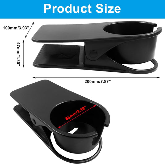 Jiozermi Drinking Cup Holder Clip, Desk Drink Holder Clip Adirondack Chair Cup Holder with Clip Cup Clip Holder for Water Drink Beverage Soda Coffee Mug(Blue)