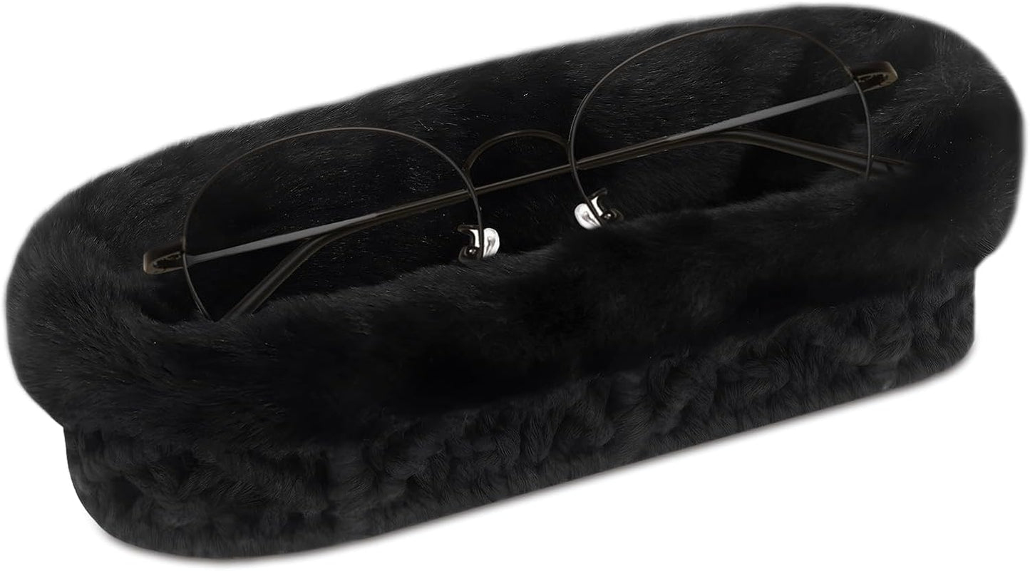 Glasses Holder,Anti-scratch Plush Lined Eyeglass Holder Stand for Nightstand Desk Storage Organizer