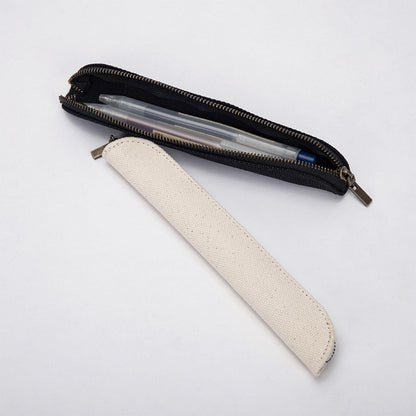 Pencil Case Durable Pencil Pouch for Pens School Featuring Oxford Lap Design (Khaki,Oxford)