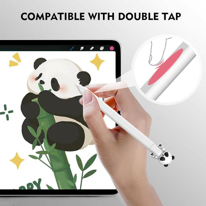 NIUTRENDZ Cute Bear Apple Pencil Case for Apple Pencil 2nd Generation Case Silicone Protective Cover Sleeve Skin Accessories (Brown, Apple Pencil 2nd Generation)