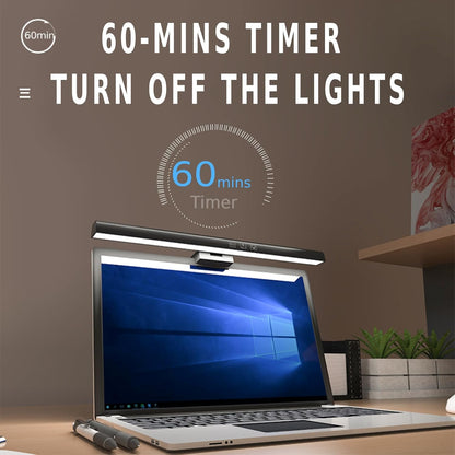 BY-J Computer Monitor Light Bar, Eye-Care USB Reading LED Task Lamp with Touch Control, Fit for Curved Monitor, No Screen Glare Dimmable Desk Lamp Computer Monitor Light Bar for Screen Home Office