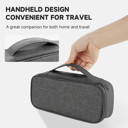 Teskyer Tech Organizer Pouch – Portable Waterproof Electronics Bag with Compartments for Cables, Chargers, Earbuds & Phone (Black)