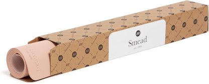 Smead Desk Pad, Vegan Leather Desk Mat with Non-Slip Faux Suede Backing, Perfect Desk Organizer for Office Decor, 31.5” x 15.7” Medium, Sandstone (64831)