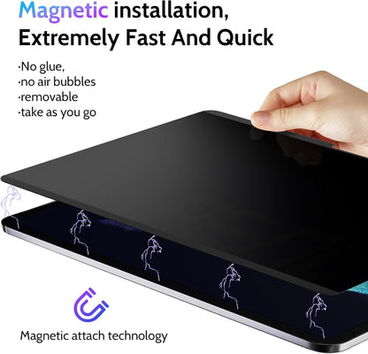 Peslv Magnetic Privacy Screen for Surface Laptop 6/5/4/3/2/1 13.5 Inch, Removable Anti Blue Light Glare Filter, Black Security Private Apy Block Protector