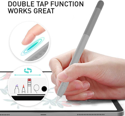 Delidigi for Apple Pencil Pro Case (2024) & Apple Pencil 2nd Generation Sleeve,Soft Silicone Grip Cover,Magnetic Charging Compatible,Double Tap Support,Gradient Color Design