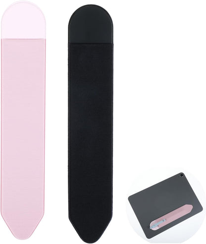 2pcs Stylus Holder For Phone,Stylus Pen Holder,Elastic Tablet Pens Holders for Tablets,Scratch, Dust and shock protection,Compatible with Pencil Pro,1st/2nd Gen,USB-C,Black & Pink