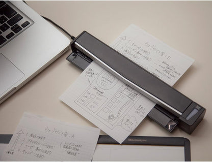 Maruman Mnemosyne Lined Notebook- Vertical A5, 5.83" x 8.27", 70 Sheets / 140 Pages, 7mm College Ruled With Center Line Journal, Perforated Pages & Wire-Bound to Lay Flat, Black, Made in Japan - Colors A