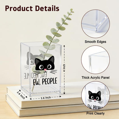 The Makeup Artist Acrylic Cosmetic Pencil Pen Holder, Funny Vanity Accessories for Girls, Makeup Brushes Holder for Beauty Specialist Esthetician, Make Up Artist MUA Appreciation Gifts