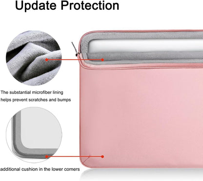 Voova Laptop Sleeve Case 15.6 16 Inch with Handle, 360° Protective Waterproof Slim Computer Bag Cover Compatible with MacBook Pro M2/M3/M4 16, HP Acer Lenovo Yoga ThinkPad Asus Laptop, Grey