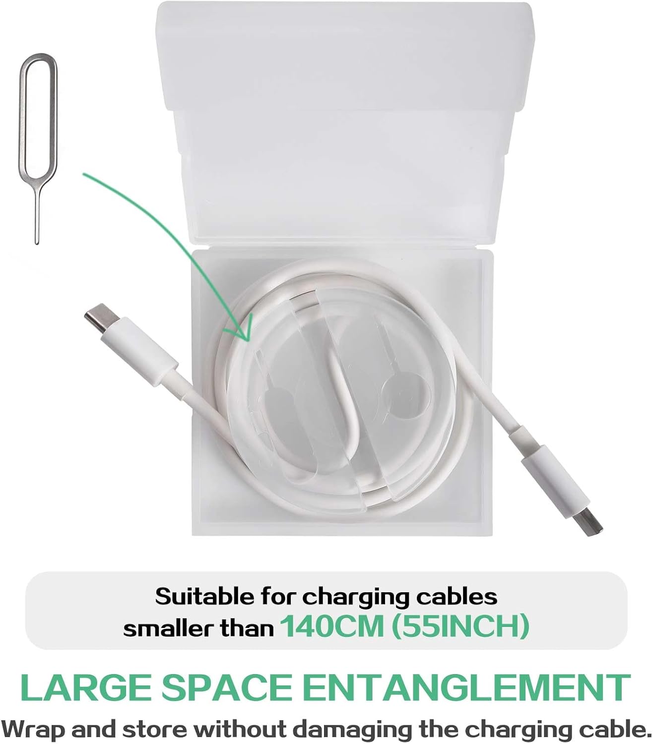 Cable Winder, Lines Charging Cord Organizer, retrievable Cable Management for Longer Original Charging Cables, Cord Retrievers That can be Used as Phone Holders