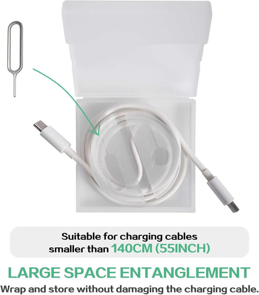 Cable Winder, Lines Charging Cord Organizer, retrievable Cable Management for Longer Original Charging Cables, Cord Retrievers That can be Used as Phone Holders