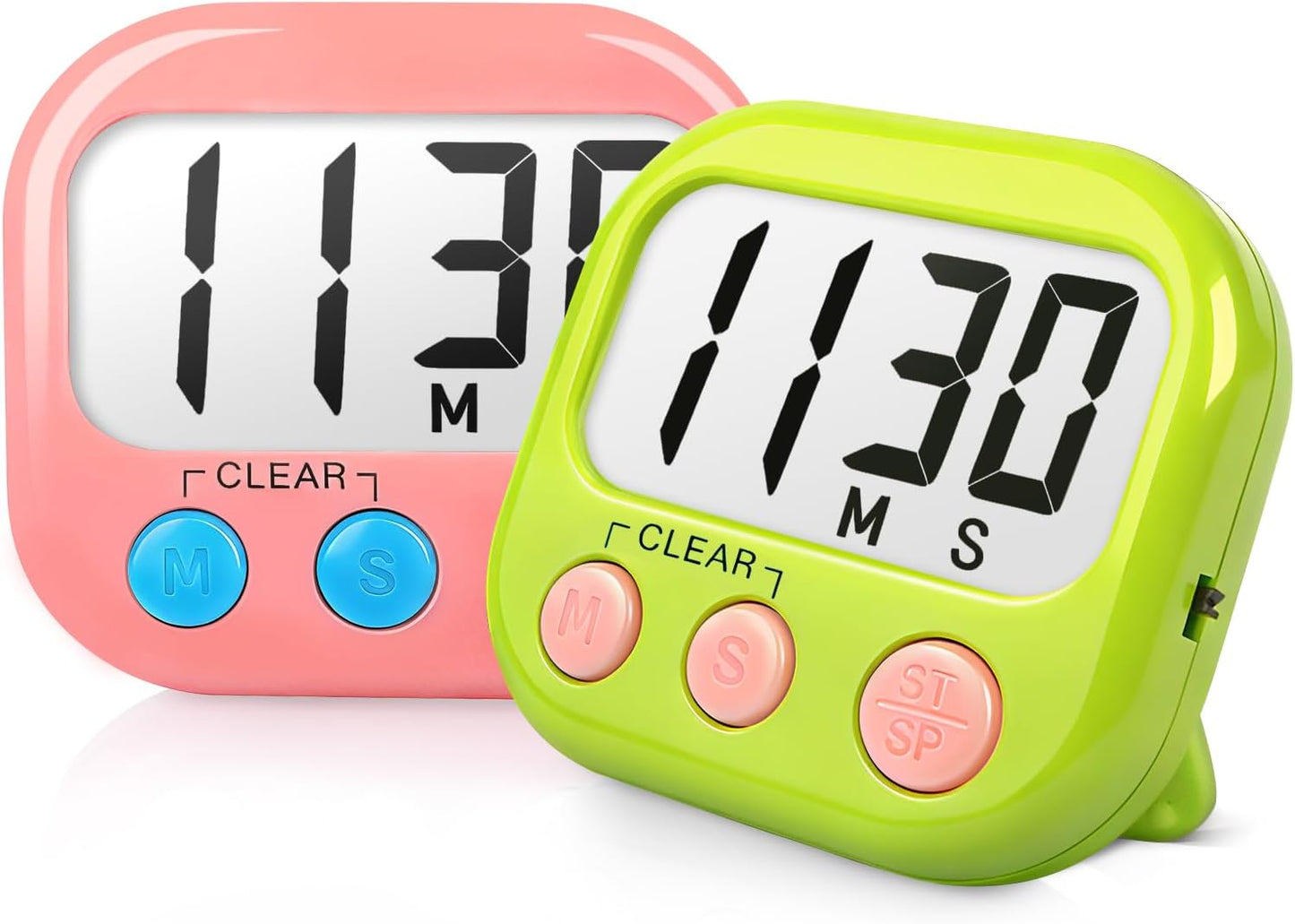 Classroom Timers for Teachers Kids Large Magnetic Digital Timer Teacher Supplies 2 Pack-Blue Green