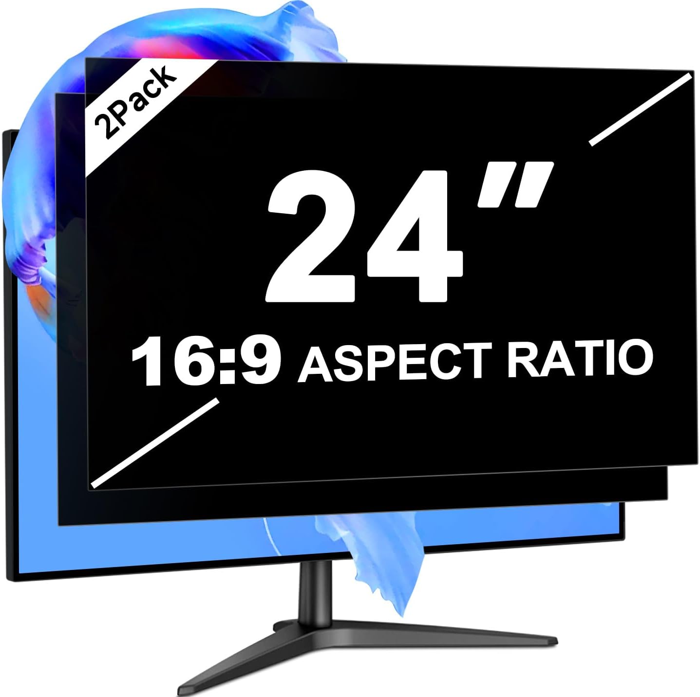 Laptop Privacy Screen 14 Inch 16:9 Aspect Ratio, Laptop Screen Privacy Shield Compatible With Lenovo Hp Dell Acer Asus Thinkpad Envy Xps, Removable Anti Glare Blue Light Computer Filter Protector