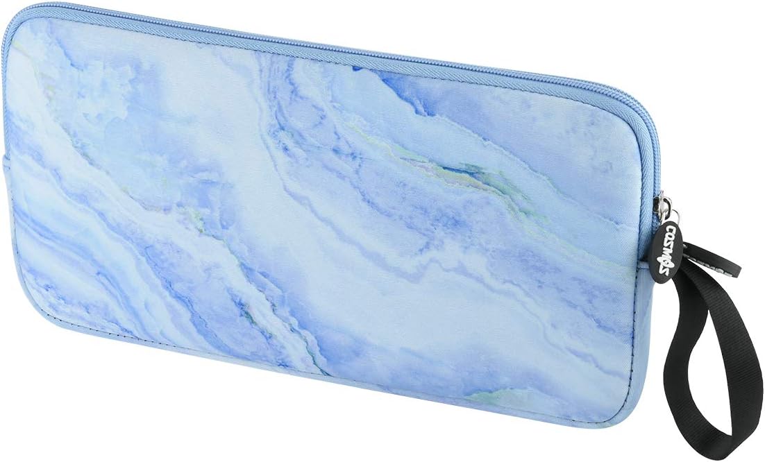 Neoprene Carrying Keyboard Sleeve Case Bag Protection Pouch Compatible with Magic Keyboard 1 & 2, Wireless Keyboard, Magic Mouse, Magic Trackpad and Wireless Trackpad (White Marble Pattern) …