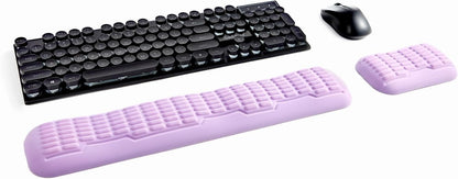 UnivoColors Ergonomic Mouse Wrist Rest,Latest 3.0 Wave Curve Design,High-Resilience Memory Foam Non-Slip Base,Reduces Wrist Fatigue,Ideal for Office Gaming & Long Hours of Use(Black)