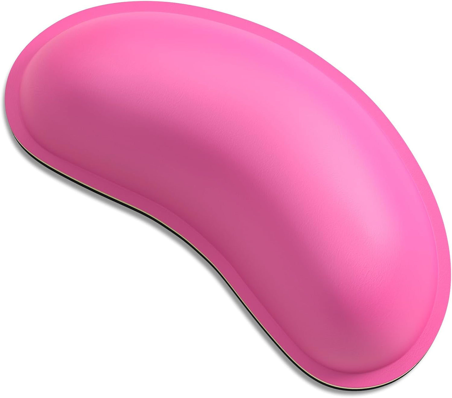 Dapesuom Mouse Wrist Rest, Ergonomic Memory Foam Mouse Wrist for Computer Desk Mats Support, PU Leather Hand Rest Pad Cushion for Gaming, Laptop, Men, Women, Pain Relief & Easy Typing, Black