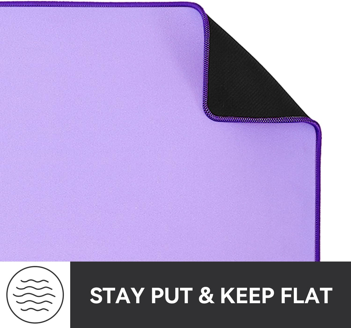 Reniteco Waterproof Large Gaming Mouse Pad with Durable Stitched Edges, Non-Slip Rubber Base, Grainy Jacquard Mouse Mat Desk Pad for Home Office Gaming, 31.5''x11.8''x0.12'', Matte Beige