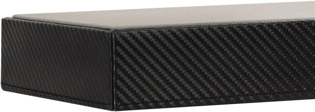 J JACKCUBE DESIGN 7 Slot Sunglasses Organizer, Leather Eyeglass Storage Tray Box for Table, Desk, or Drawer - MK378