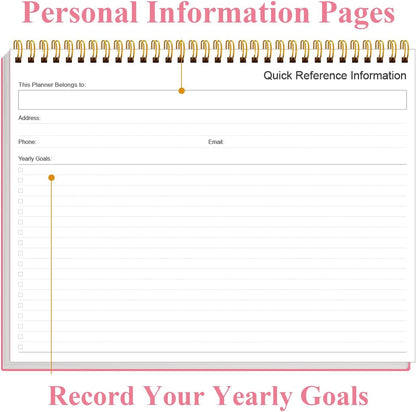 Weekly Productivity Planner - 8.5" x 11" Dashboard Desk Notepad Has 6 Focus Areas to List Tasks for Goals, Projects, Clients, Academic or Meal-Organize Your Daily Work Efficiently, 54 Weeks, Green