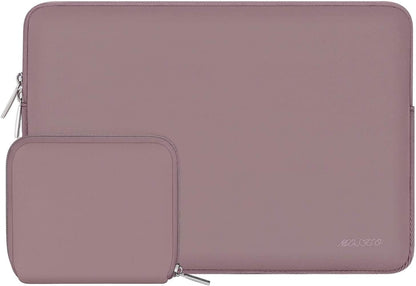 MOSISO Laptop Case 13.3 inch, 13-13.3 inch Laptop Sleeve Bag Compatible with MacBook Air/Pro 13/Pro 14 M5 M4 M3 M2 M1, HP Dell ASUS Lenovo, Neoprene Computer Sleeve Bag with Small Case, Baby Pink - Colors B