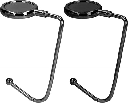 kwmobile Purse Hook for Table - Set of 2 Purse Holder - Handbag Hanger - Portable Bag Holder - Bag Hooks for Desk - Table Hook Gold