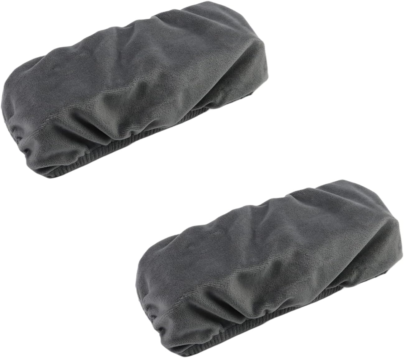 Office Chair Armrest Pads Covers Chair Cushions for Elbow and Forearms Removable Slipcovers (Dark Grey)