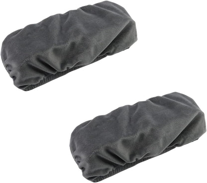 Office Chair Armrest Pads Covers Chair Cushions for Elbow and Forearms Removable Slipcovers (Dark Grey)