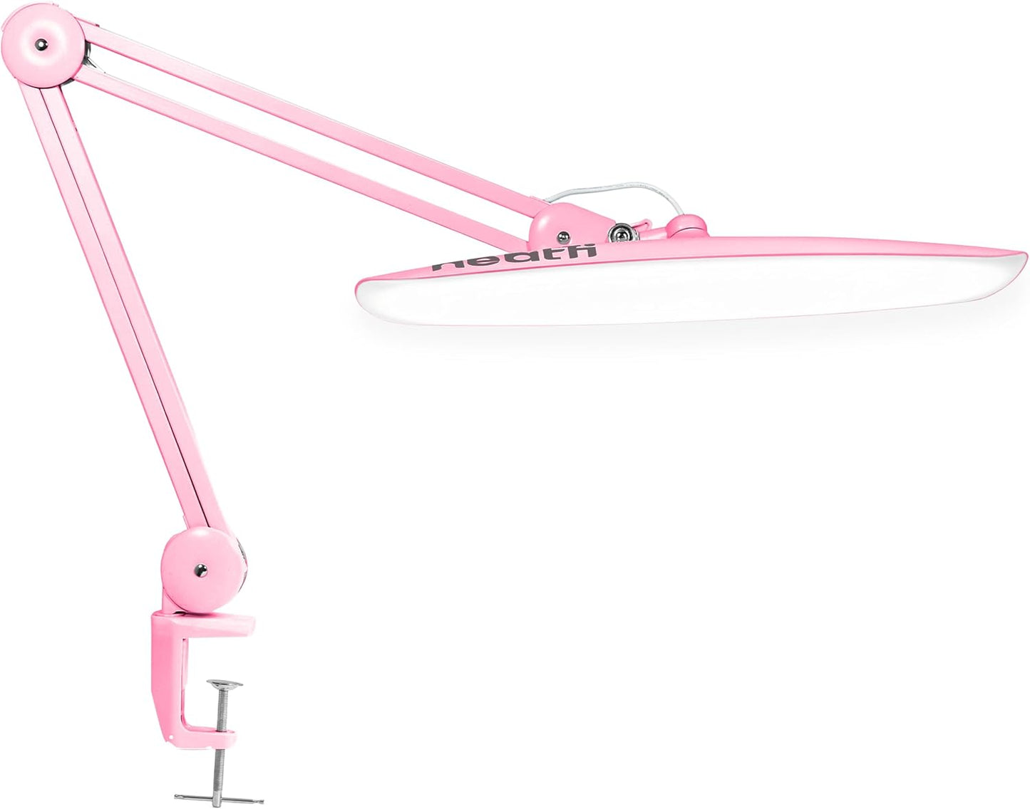Neatfi XL 2200 Lumens 24W LED Desk Lamp – Shadow-Free Task Lighting | 4-Level Dimming | Home Office & Crafts Use | 20-Inch Wide Head (White, Non-CCT with Clamp)