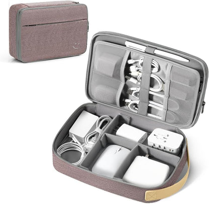 Travelkin Cord Organizer Travel, Electronic Organizer Travel Case, Cable Organizer Bag For Cords,Chargers Phone, Sd Card,Usbs (Black)